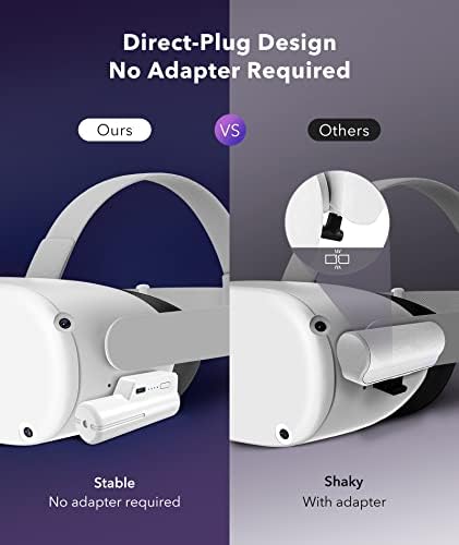 5000mah Akkumulátor Teljesítmény Bank Oculus Quest 2 Elit Fej Heveder, Könnyű, Hordozható VR Hatalom Töltő Akkumulátor Extender Újratölthető