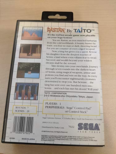 Rastan - Sega Master System