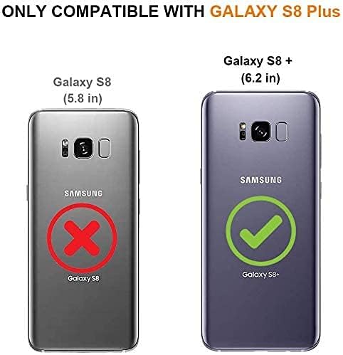 YmhxcY Galaxy Plus S8 Esetben, Samsung S8+ Plusz az Esetben a HD kijelző Védő fólia, Páncél Osztály Esetében Forgó Jogosultja Kitámasztó