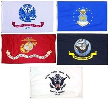 Nagykereskedelmi Sok 3x5 ft 5 Ágak Katonai Meghatározott Zászlók 3 ' x5 Banner, Végtelenített