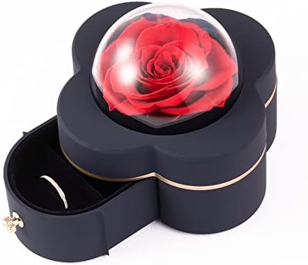 Ékszeres Doboz, Eljegyzési Rose Doboz Ékszerek Meglepetés Ékszert Tárolási Engedélyes Box Megjelenítés Tároló Rózsa Virág Rózsa Ékszer