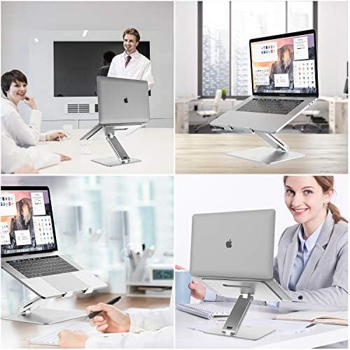ProCase Állítható Laptop Állvány, Ergonómikus Alumínium Laptop Tartó, Hordozható Laptop Kelő Notebook Számítógép Állvány MacBook