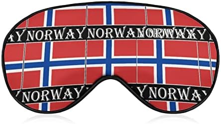 Norvég Zászló Nyomtatott Aludni Szem Maszk Puha Kendőt Szem Fedél Állítható Pánt Este Eyeshade Utazási Nap a Férfiak, Nők