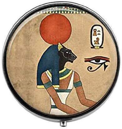 Egyiptomi Bastet Kézzel Készített Ékszerek - Art Fotó Tabletta Doboz Varázsa Tabletta Doboz - Üveg Candy Doboz