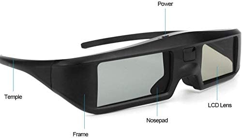 2X Sintron ST07-BT 3D Aktív Szemüveget Újratölthető RF 3D-s TV, 3D Szemüveg Sony, Panasonic, Epson 3D-s Projektor, Samsung 3D TV,