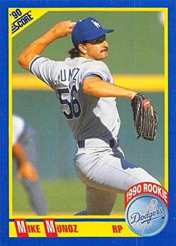 1990 Pontszám 653 Mike Munoz NM-MT RC Kezdő Los Angeles Dodgers Baseball, MLB