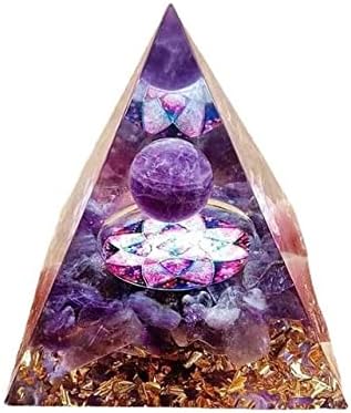 TALXMY Orgon Piramis Ametiszt Kristály Gömb Lotus Csakra Meditáció Öntőforma(3.15 /8CM,Extra Nagyobb, Mint a Szabványos)