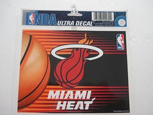 WinCraft NBA Miami Heat többfunkciós Színes Matrica, 5 x 6