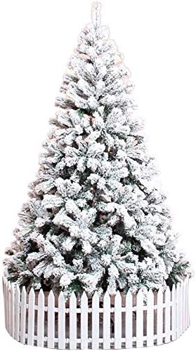TOPYL 13FT Prémium Özönlöttek Hó karácsonyfa,Kivilágítatlan karácsonyfa Csuklós Fém Állvány,Környezetbarát PVC Ág Tippek a Fedett