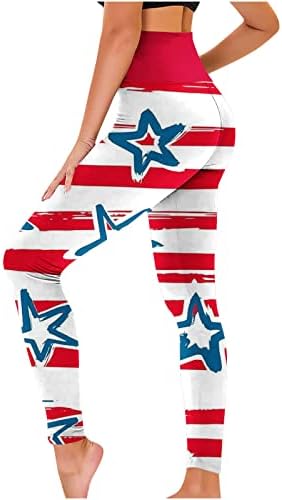 Női Jóga Leggings Divat Amerikai Zászló Nyomtatás, Magas Derék, Fenék Sweatpant Futó Sport Edzés Pants Trouses