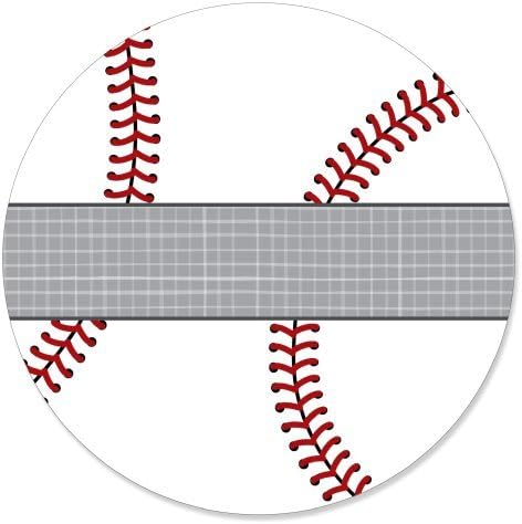 Rázd Fel - Baseball - Baba Zuhany vagy Szülinapi Buli Kör Címkéket Matrica - 24 Szám