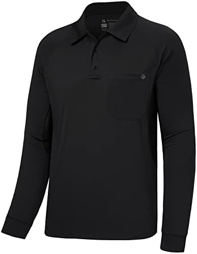 Lightbare Férfi Teljesítmény Polo Shirt Nedvesség Wicking Gyors Száraz Taktikai Piké Pólók Túrázás, Horgászat, Golf UPF 50