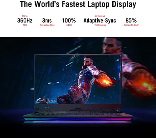 ASUS ROG Strix Heg 17 (2021) a Laptop, 17.3 360Hz FHD IPS, NVIDIA GeForce RTX 3080, AMD Ryzen 9 5900HX, 16GB DDR4, 1 tb-os SSD-t, Opti-Mechanikus