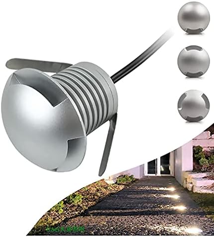 E-Simpo® 3W Vízálló LED Földalatti Lámpa, Oldalra Sugárzó, LED Földre a Fény, LED-es Út Fény, LED Lépcsőn Fény IP67 DC12-24V 280LM(1-Pack