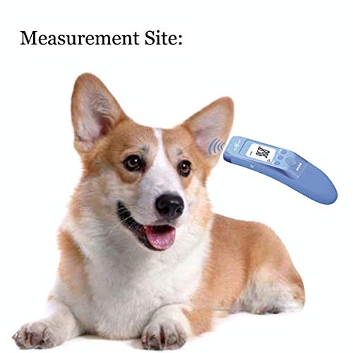 MINDPET-MED Gyorsan Klinikai Pet Hőmérő Kutyák, Macskák, Állatok, 3 Kapcsolható Módok (Test, Tárgy Felületi Hőmérséklete,Szoba),