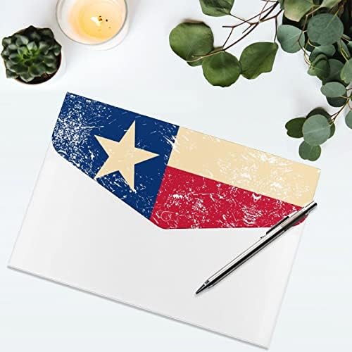Texasi Állami Zászló 6 Zseb Bővülő Fájl Szervező A4 Méretű Mappák Vízálló Fájl Boríték