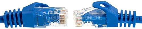 Kábelek Közvetlen Online Kék 15ft Cat6 Ethernet Hálózati Kábel Internet Modem RJ45 Patch Kábel