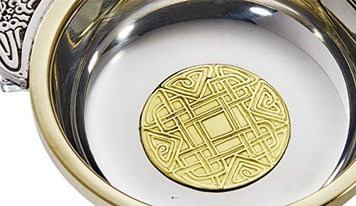 I LUV KFT Skót Kelta Quaich Arany Színű Réz Nagy Kóstoló Tál Ideális Keresztelő Ajándék Engravable