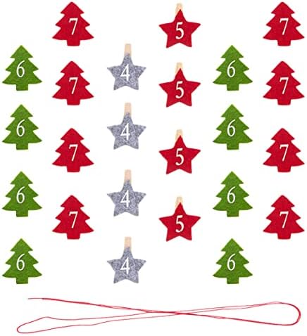 Cabilock 144 db Lóg, Gyönyörű Kijelzőn megjelenő Üzenet Fotó Karácsonyi Klip Dísz Számok Dekoráció Adventi Koszorú a Jogosult Dekoratív