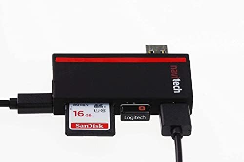 Navitech 2 az 1-ben Laptop/Tablet USB 3.0/2.0 HUB Adapter/Micro USB Bemenet SD/Micro SD Kártya Olvasó Kompatibilis Lenovo ThinkPad T 14