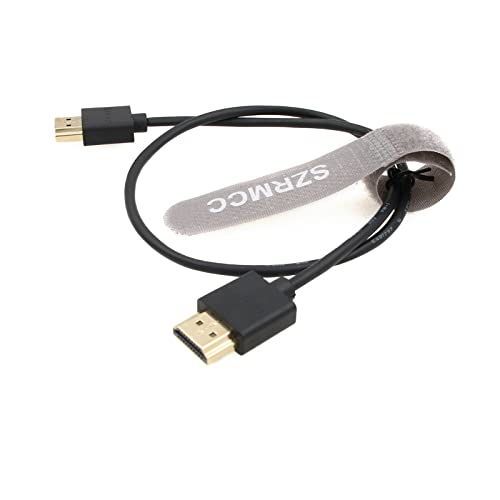 SZRMCC 8k HDMI 2.1 Kábel HDMI-HDMI Male-HDMI Kábel Nagy Sebességű Puha Kábel Sony-Canon DSLR Fényképezőgép ATOMOS Portkeys (Egyenes Kábel-30cm)