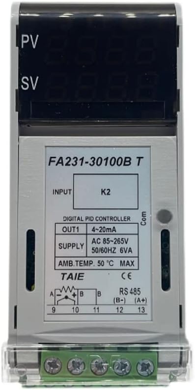 TAIE hőmérséklet szabályozó FA211 231 sínre szerelhető termosztát FA231-30100B FA231-101000 FA231-201000 FA231-301000 - (Szín: