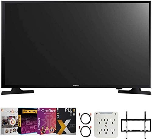 SAMSUNG UN32M4500B 32Osztályú HD Smart LED TV Csomag Premier Filmek Streaming + 19-45 hüvelykes Lapos TV Fali tartó + 2X 6FT 4K 2.0 HDMI