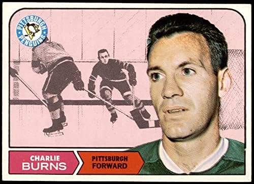1968 Topps 108 Charlie Burns Pittsburgh Penguins (Hoki-Kártya) EX/MT+ Pingvinek