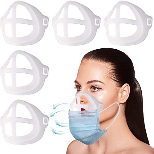 3D Maszk Konzol Belső Támogatási Keret,Szilikon Újrafelhasználható arcvédőt,Lélegezz Kupa álarc,maszk, Beszúr,Műanyag maszk-Betét(5