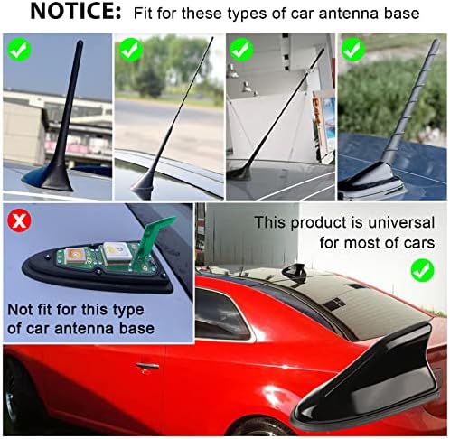 2DB cápauszony Antenna, Autó Antenna Dekoratív Felső Tető Antenna, AM/FM Rádió Jel Alap, Szerelt Dummy Tető Antenna az Autó Csomagtartójában