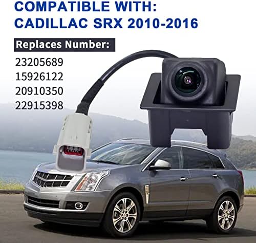 TAIFAM HD Hátsó parkolássegítő Biztonsági Kamera Kompatibilis a Cadillac GM SRX 2010-,Vissza Kamera Helyettesíti 23205689