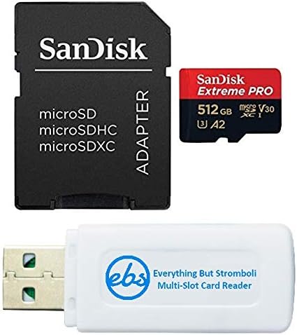 512 gb-os SanDisk Extreme Pro MicroSD Memóriakártya Működik a GoPro akciókamera Hős 11 Fekete-Hero11 Fekete Mini (SDSQXCD-512G-GN6MA) Csomag