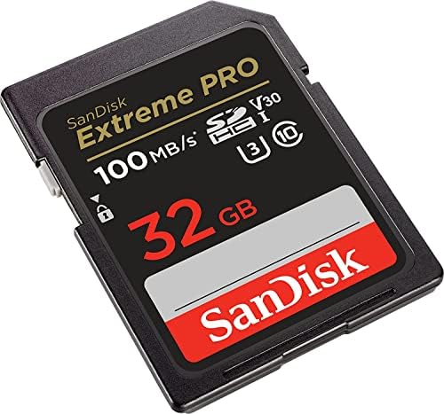 SanDisk 32GB SD Extreme Pro UHS-én Memóriakártya Működik a Sony tükör nélküli Fényképezőgép A7R V, ZV-1F pedig FX30 (SDSDXXO-032G-GN4IN)