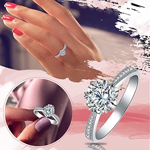 A nők, Eljegyzési Gyűrűk, Ékszerek Női Gyűrű Női Gyűrű Ajándék Cirkónium-oxid A Csillogó Gyűrűk Vad Gyűrűk