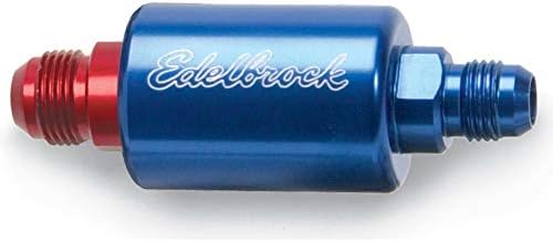 Edelbrock 8130 Kék Eloxált Alumínium Üzemanyag Szűrő