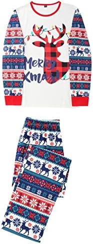 Karácsonyi Kockás Nyomtatott Loungewear Karácsonyi Családi Megfelelő Pizsama, Hosszú Ujjú Haza Hálóruházat Család Új Év Pizsama