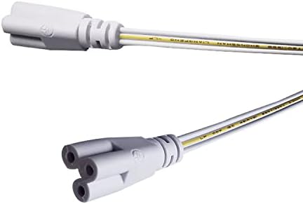 Faoyliye T5-T8 Cső Csatlakozó Zsinór, 3 pólusú Hosszabbító Tápkábel,（10-Pack LED Női Csatlakozó Kábel Integrált LED Cső Kettős