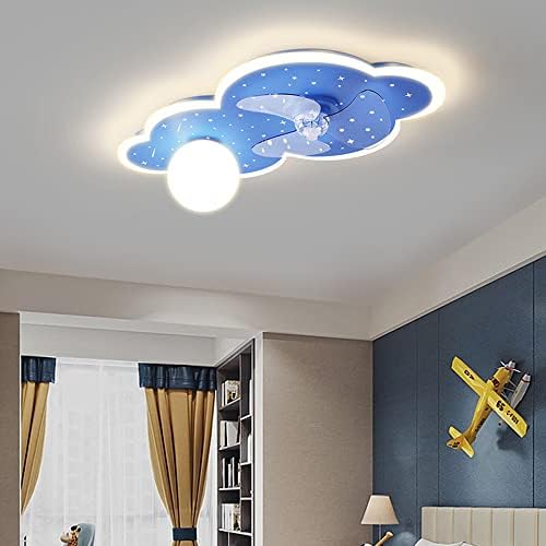 PAKFAN gyerekszoba Mennyezeti Ventilátor, Lámpák, 25.6 Modern LED Alacsony Profil Lámpa Mennyezeti Ventilátor, süllyeszthető Ventilátor
