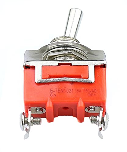 AMSH 1db AC 250V 15A 2 Pin DPDT On/Off 2 Pozíció Mini Kapcsoló segítségével E-TEN1021 Narancs