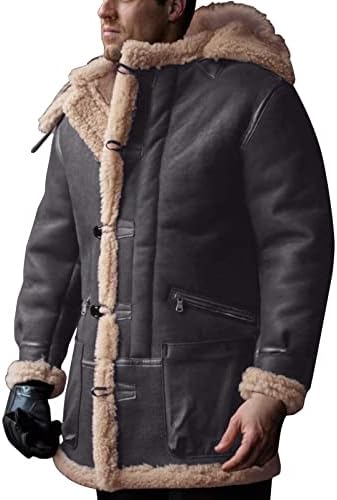 Férfi Téli Kabát ,Téli Kabát Nehézsúlyú Rendszeres Pamut Kabát Férfi Puffer gyapjú dzsekik & kabátok