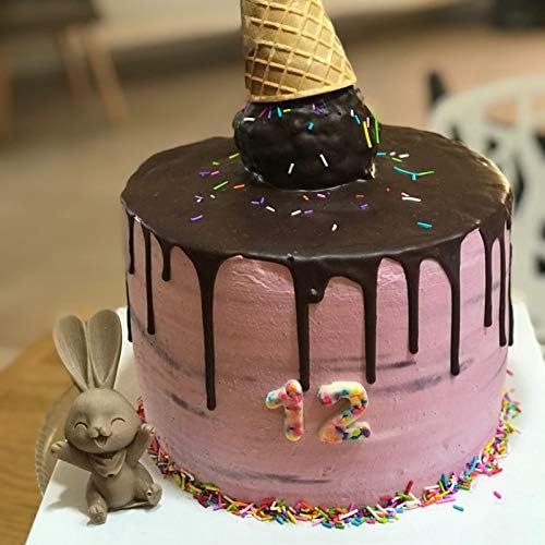 3D Húsvéti Nyúl Nyuszi Szilikon Penész Agyagos Szappan Epoxi Penész Torta Csokoládé Dekoráció Gyerekek Húsvéti Ajándék