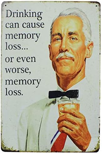 UOOPAI Inni Emlékezet-kiesést Okozhat... vagy ami Még Rosszabb, emlékezetkiesés, Vintage, Retro, Szórakoztató, Mondván,