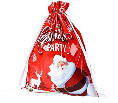 DBYLXMN Ajándék Táskák Tárolására Szervező Santa Bag Zsák Összehúzható Táska Karácsonyi Húzózsinórral Édesség Karácsonyi Csomagolás Haza