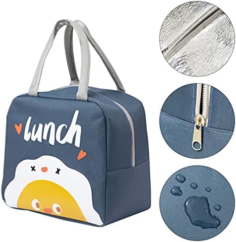 Hemoton Gyerekek Ebéd Bag Ebéd Bag Szigetelt Ebéd Bag Termikus Piknik Táska Hűtő Táska Tartály Élelmiszer-Szállítási Táska Szigetelt