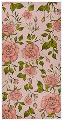 ALAZA Vintage Stílusú Virágzó angol Rózsák Ultra Puha Törölközővel, az Arc, a Kéz, Konyha & Tisztítás, 15 x 30 inch