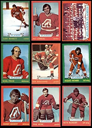 1973-74 O-Pee-Chee Calgary Flames Csapata Meghatározott Calgary Flames (Set) EX/MT+ Lángok