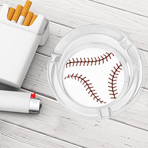 Baseball Öltés Cigaretta Üveg Hamutartó Kerek Dohányzás Jogosultja Ash Tálcát Home Hotel Asztali Dekoráció