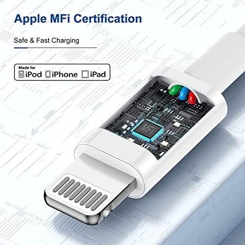 USBC, hogy a Villám Kábel Apple iPhone 13 12 11 Pro Max Töltő, 10 Ft 2 Csomag [Apple Mpi Hitelesített] iPhone Gyors Töltés USB-Típus C-Lightning