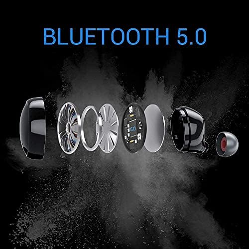andfive Vezeték nélküli Fülhallgató, Mini, Bluetooth Fejhallgató zajszűrős Mikrofon, 5.0 Bluetooth Fülhallgató a Fülében Sztereó, Vezeték nélküli