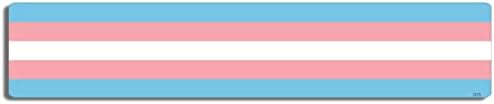 Felszerelés Tatz - Transznemű Sovány, Lobogó Design - LGBTQ Büszkeség - Lökhárító Matricák - 2 x 10 cm - Szakmailag Készült Az